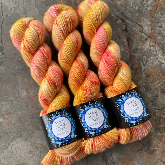 Apricot Raspberry Tart- Classic Socks Yarn