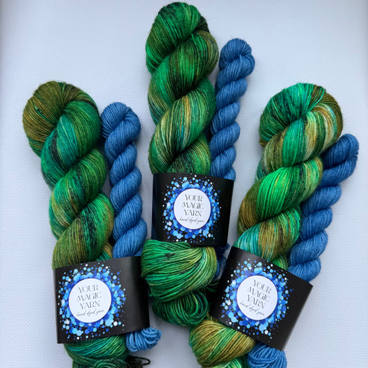 Moss and Tabacco -  Socks Set Yarn